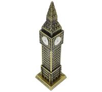 HOMSFOU Big Ben Model 18cm Alloy Decorative Architectural Sculpture Home Decor Accent for Living Room and Study British Elizabeth Tower Design in Antique Bronze