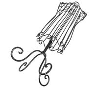 HOMSFOU Black Iron Puppy and Cat Clothes Display Stand Mannequin Torso Dress Form Rack for Pet Clothing Storage and Home Organization