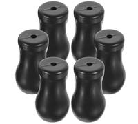 HOMSFOU Blind Cord Pull Knobs Finely Crafted and Smooth the Touch 6pcs Black PVC for Curtains for DIY Blinds and Roller Shades Accessories