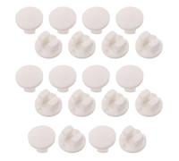 HOMSFOU Blind Tape Lock Replacement 20PCS Plastic Blind Repair Clips White Bottom Rail Latch Button for Horizontal Blinds Office Living Room