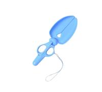 HOMSFOU Blue Pet Cat Litter Scoop with Extra Giant Long Handle Sturdy Pp Plastic Small Shovel for Cleaning up Litter and Pet Stool