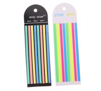 HOMSFOU Books of Transparent Colored Sticky Tabs for Books and Notes Fluorescent and Pastel Guided Reading Strips Repositionable Index Markers for Annotation and Page Highlighting