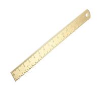 HOMSFOU Brass Design Measuring Ruler Tool Multi Functional Geometry Ruler for Office Classroom for Students Teachers Architects and Designers Compact Ergonomic for Drawing and Precision