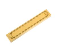 HOMSFOU Brass Paperweight Chinese Calligraphy Tool Heavy Desk Paperweights for Drawing and Writing Art Practice Multifunctional Metal Ruler Suitable for Artists and Writers