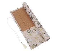 HOMSFOU Brush Pen Roll Up Storage Bag Capacity Art Supplies Organizer for Calligraphy and Painting Multi Position Fixation Portable Cloth Design for Students and Artists