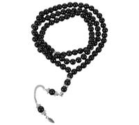 HOMSFOU Buddha Bracelet String Religious Rosary Chain with Black Tassel Spiritual Worship Accessory Suitable for Meditation and Pilgrimage