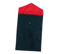 HOMSFOU Buddhist Scripture Storage Bag Small Protective Pouch for Holy Texts Green Velvet Cover Zipper for Religious Books and Accessories
