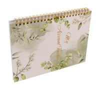 HOMSFOU Budgeting Ledger Book for Small Business and Personal Use - Paper Checkbook Register with Vine Pattern Cover - Financial Record Book for Expense Tracking and Account Management