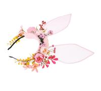 HOMSFOU Bunny Ear Headband for Women Rabbit Ears Headband Adjustable Design for Costume Parties and Easter Celebrations