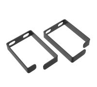 HOMSFOU Cable Cabling Server 2pcs D-ring Management Vertical Hook Rack for Dense and Fiber Optic Cables, Black Metal Wire Organizer with Arc-shaped Channels and Secure Snaps