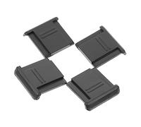 HOMSFOU Camera Hot Shoe Mount Protector Cover 4 Pcs Slim Design Moisture Resistant ABS Material Black for Photography Accessories