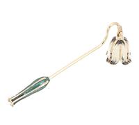HOMSFOU Candle Extinguisher Candle Snuffer Painted Flower Candle Extinguisher Vintage Rhinestone Wiccan Pagan Spiritual Religious Candle Tool for Putting Out Candle Wick Flame Safely