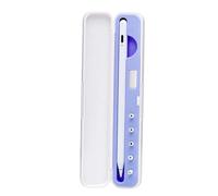 HOMSFOU Capacitive Pencil Case and Stylus Holder for Touch Pen 1st 2nd Gen, Violet Portable Storage Box for Touchscreen Pens, Compatible Tablet Accessory for Digital Artists and Students