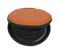 HOMSFOU Capacity Auto CD Storage Bag Practical Disc Organizer Case for Home Car Durable Leather Trimmed Design Safeguard Your Precious Discs for Organizing Traveling