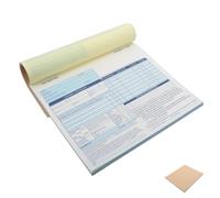 HOMSFOU Carbonless Invoice 100sheets Duplicate Order Vehicle Repair Forms 8.5x7.4 Inch with Easy Tear Off Design and Paper Material for Auto Garage Automotive Repair Shop