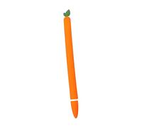 HOMSFOU Carrot Silicone Stylus Pen Cover Cute Protective Sleeve for Pencil Non-slip Grip Easy to Install Durable Cartoon Design for Personalizing Your Stylus
