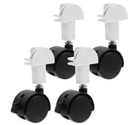 HOMSFOU Cat Cage Rollers Set of 4 4.13In Swivel Wheels Replacement for Pet Carrier Mobility Easy Assembly and Cleaning for Indoor Cat Enclosures