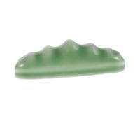 HOMSFOU Ceramic Brush Rest for Calligraphy Wave Mountain Design Brush Holder Unique Workspace Decor for Ink Painting and Writing Essentials