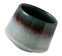 HOMSFOU Ceramic Decorative Tea Cup Small Kiln-Fired Office Coffee Mug Insulated Vintage Style Water Drinking Cup for Home and Workplace