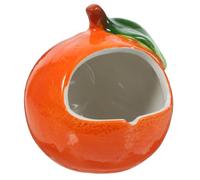 HOMSFOU Ceramic Hamster Nest Orange Sleeping Bed for Small Pets Multi-purpose Easy to Wash Pet Shelter Suitable for Travel and Hanging on The Chair
