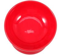 HOMSFOU Ceramic Pet Feeding Bowl Raised Slow Feeder Dog Ceramic Feeder with Slanted Mouth Red Small Size Suitable for Elevated Feeding in Cats and Dogs
