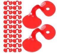HOMSFOU Chicken Peepers Plastic 1000pcs Anti-pecking Glasses Red Poultry Eyeglasses with Universal Size Compatibility and Vision Design for Hens and Pheasants for Poultry Farm Use