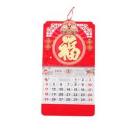HOMSFOU Chinese Lunar Year Wall Calendar Hanging Planner with Fortune Horse Design Monthly Organizer for Prosperity and Home Office Decoration Paper Yearly Schedule