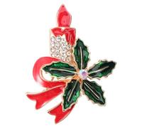 HOMSFOU Christmas Brooch Alloy Pin with Creative Cartoon Shape, Versatile Fashionable Accessory for Women, Chic and Delicate Design a Christmas to Add Personality to Clothing
