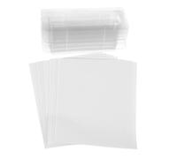 HOMSFOU Clear Lip Balm Pouches Transparent Plastic Holders for DIY Projects Lightweight Portable Design for Money Cards Lipstick Cards and Creative Crafts