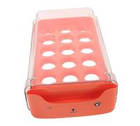 HOMSFOU Clear Plastic Egg Storage Space Saving Egg Organizer for Fridges Stackable Design for Convenient Access for Kitchens and Restaurants Reduces Breakage Risk