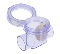 HOMSFOU Clear PVC Inline Check Valve Backflow Valve for Plumbing Systems Easy Installation Transparent Pipe Fitting Residential and Commercial Use
