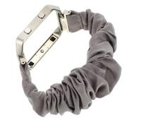 HOMSFOU Compatible Cloth Watch Band with Silver Frame Comfortable Wristband for Work Travel and Party Use