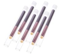 HOMSFOU Concealer Brush and Powder Applicator Sponges Set 6Pcs with Dust Cover Portable for Face Makeup and-The-Go Use