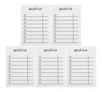 HOMSFOU Convenient White Paper Memo Pads for Plan Organizing and Prioritizing, for Teachers and Office Workers, for Skills Development and Recording Plans