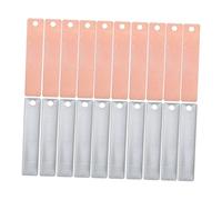 HOMSFOU Copper Zinc Anode Sheet Strip for Fruit Battery Experiment Electroplating Zinc and Copper Plates Scientific DIY Material for Primary Battery and Electrical Repairs