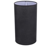 HOMSFOU Cylinder Lamp Shade Fabric Drum Lampshade Spider Construction Lamp Shade Replacement Linen Light Cover for Table Floor Lamp Black 5.50x5.50x9.82 Inch