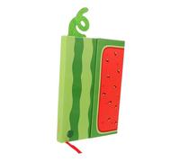HOMSFOU Daily Planner Notebook for Writing and Painting with Magnetic Flip Cover Portable Travel Agenda Notepad for Office Teachers and Students Smooth Texture Paper Cute Watermelon Design
