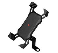 HOMSFOU Degree Rotation Scooter Phone Holder Bracket for 3.5-7 Inch Phones and Tablets Black PC Material Fits Rearview Mirror Hole to 1cm Diameter