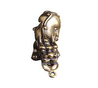 HOMSFOU Delicate Brass Beast Pendant Retro Hanging Decoration Unique DIY Charm for Keychains Bags Crafting Jewelry Making Gift