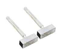 HOMSFOU Diamond Grinding Wheel Dresser Tool Silicon Carbide Metal Construction and 2pcs Hand Held for Trimming Silver Finish Ceramic Grinding Discs for Industrial Use