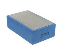 HOMSFOU Diamond Hand Polishing Pad and Tile Sanding Block Foam Backing, 90x55mm Blue Grit for Concrete, Ceramic, Marble, and Stone Polishing in Home Improvement Tasks