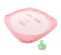 HOMSFOU DIY Facial Mask Mold Tray 2pcs Set with Measuring Spoon, Reusable Face Mud Mask Makers for Skin Care Treatment and Beauty Tool in Home Spa