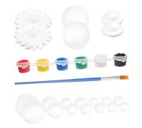HOMSFOU DIY Planet Foam Ball Kit for Solar System Crafts 10 White Polystyrene Balls Accessories for School Projects and Art Decoration