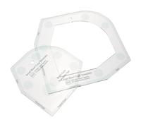 HOMSFOU Diy Sewing Patchwork Ruler Bowl Cozy Template Small 6-inch Acrylic Quilting Template Ruler for Quilters and Sewing Crafts