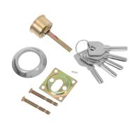 HOMSFOU Door Lock for Wood and Iron Doors with Crescent Lock Core and Keys for Home and Commercial Use Easy Installation and Wear Resistant Design