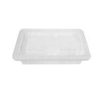 HOMSFOU Double Hole Hollow Concrete Brick Mold 40x20x12cm Thickened Plastic Cement Brick Mould for Outdoor Wall Paving and Construction Use