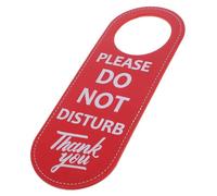 HOMSFOU Double-sided Do Not Disturb Door Hanger Sign with Please Knock Message Modern Style Door Knob Sign for Hotel Rooms Lounges and Office Privacy Easy to Hang and Read