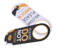 HOMSFOU Double Sided Do Not Disturb Door Sign Board for Hotel Office Clubs Hanging Door Knob Hanger with Privacy Indicator Elegant Home Decor for Meeting Rest Sleep