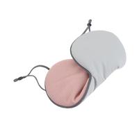 HOMSFOU Double-Sided Eye Mask Eye Shade Comfortable Light Blocking Ice Silk Cloth Sleep Sleeping Relaxation Lovely Chic Design for Families and Friends
