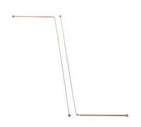 HOMSFOU Dowsing Rods Spirit Divining Sticks 2pcs Brass with Dual Head Structure, Sturdy and Reliable for Water Divination and Outdoor Adventure, Suitable for Beginners and Professionals